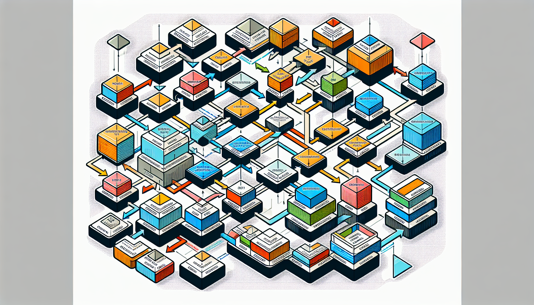 Imagen de un diagrama de flujo de datos empresariales